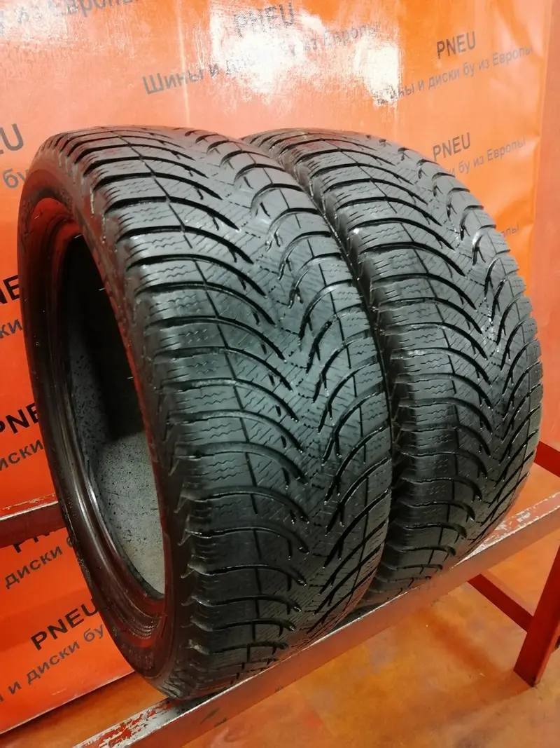 Пара б/у шин 185/55 R15 Michelin Alpin A4