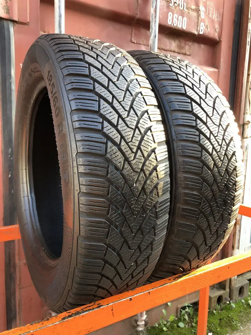 Пара б/у шин 185/60 R15 Continental ContiWinterContact TS 850