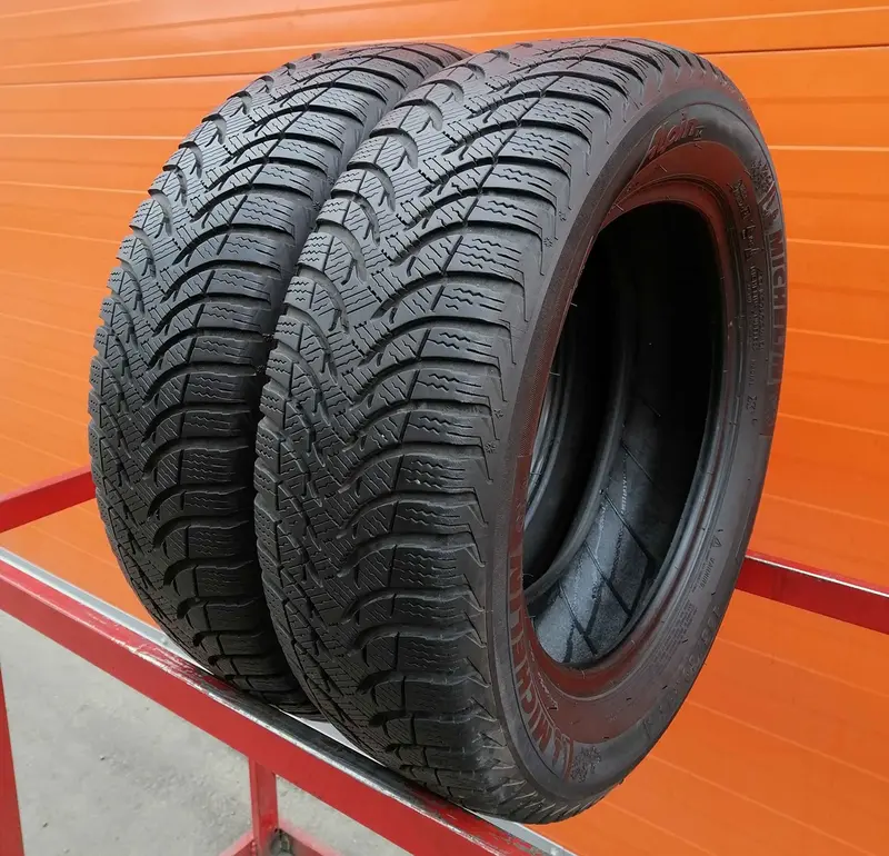 Пара б/у шин 185/60 R15 Michelin Alpin A4