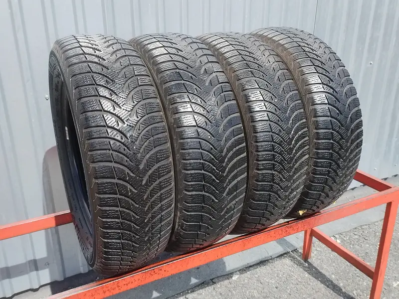 Комплект б/у шин 185/60 R15 Michelin Alpin A4, фото 1