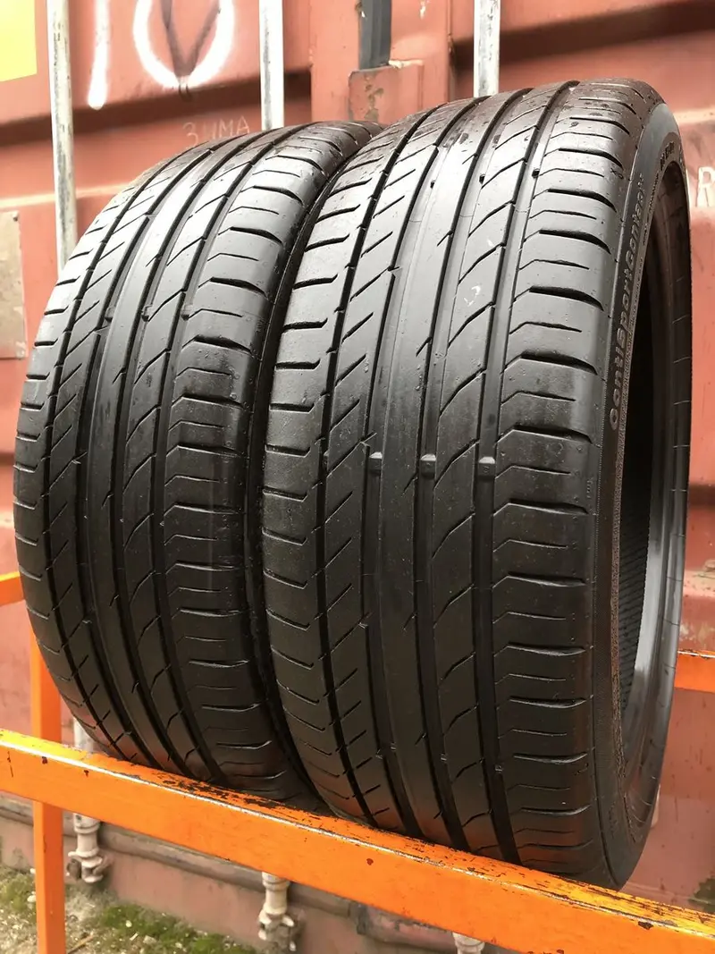 Пара б/у шин 195/45 R17 Continental ContiSportContact 5
