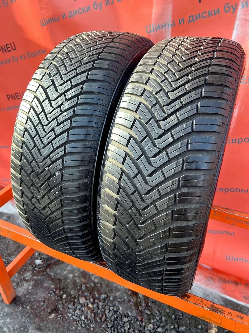 Пара б/у шин 195/55 R16 Continental AllSeasonContact