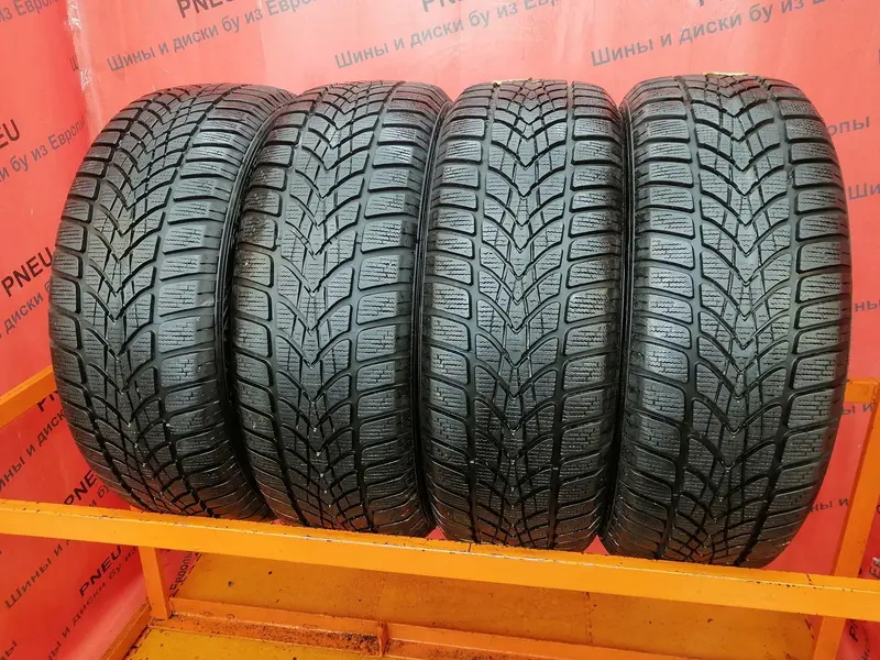 Комплект б/у шин 195/55 R16 Dunlop SP Winter Sport 4D, фото 1