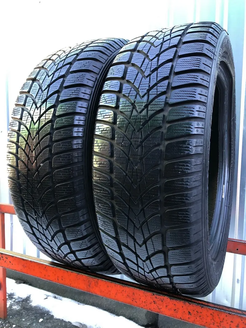 Пара б/у шин 195/55 R16 Dunlop SP Winter Sport 4D