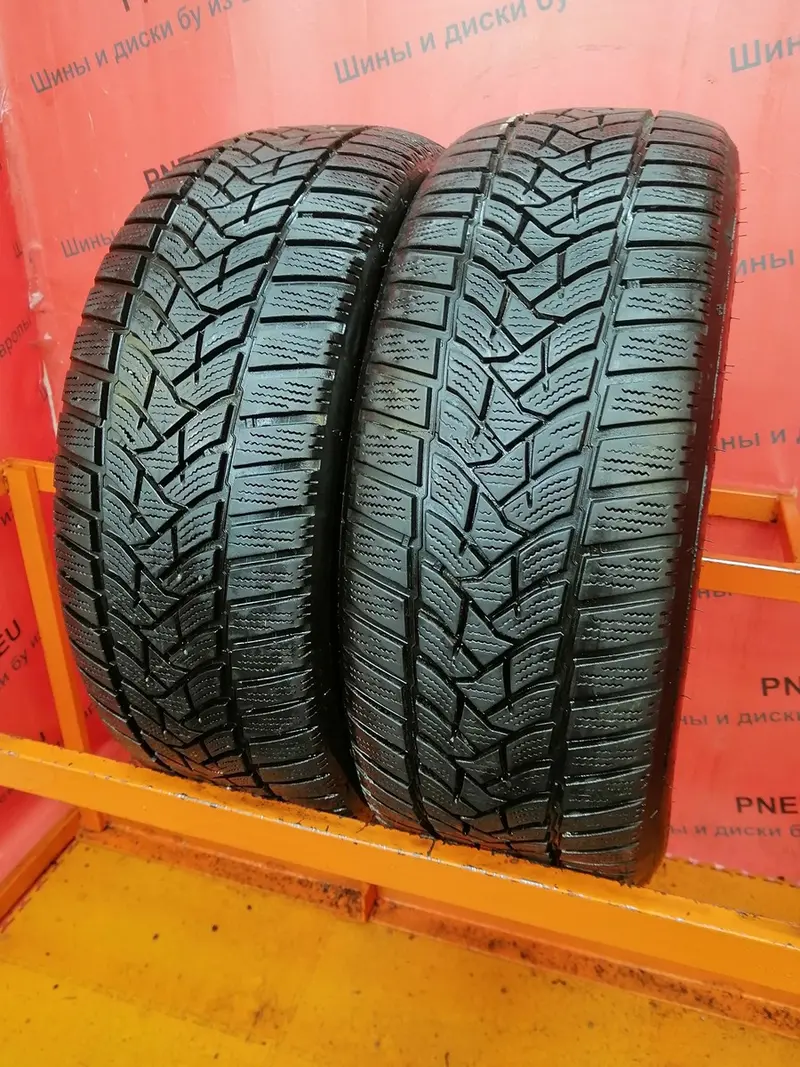 Пара б/у шин 195/55 R16 Dunlop Winter Sport 5