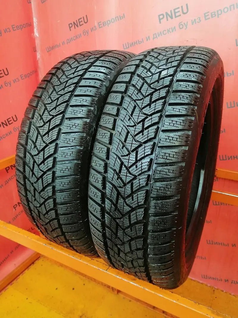 Пара б/у шин 195/55 R16 Dunlop Winter Sport 5