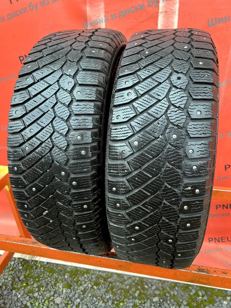 Пара б/у шин 195/65 R15 Continental ContiIceContact