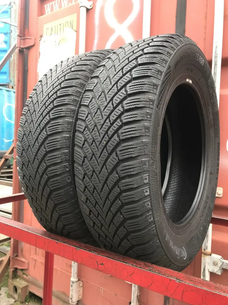 Пара б/у шин 195/65 R15 Continental ContiWinterContact TS 860