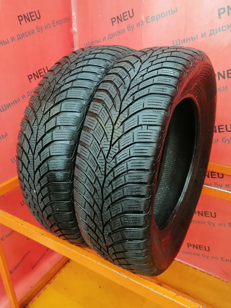Пара б/у шин 195/65 R15 Continental ContiWinterContact TS 870