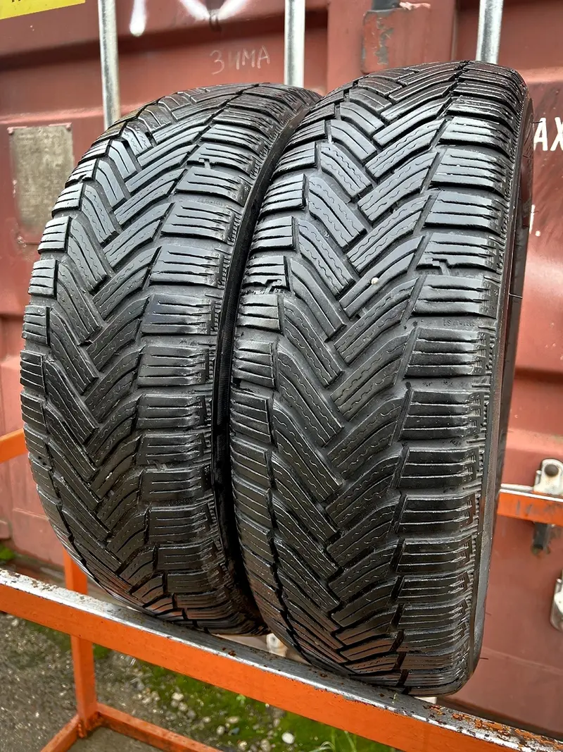 Пара б/у шин 195/65 R15 Michelin Alpin 6, фото 1
