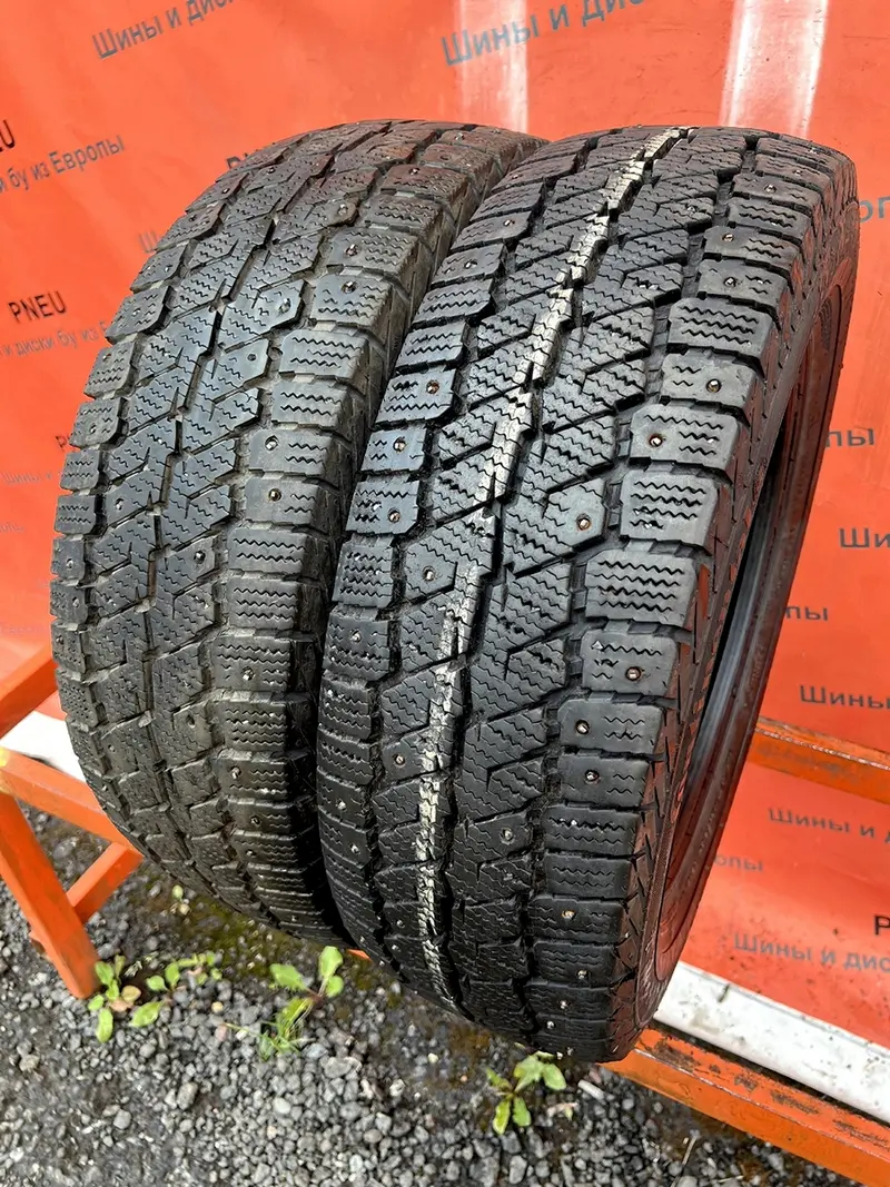 Пара б/у шин 195/70 R15C Continental VancoIceContact, фото 1