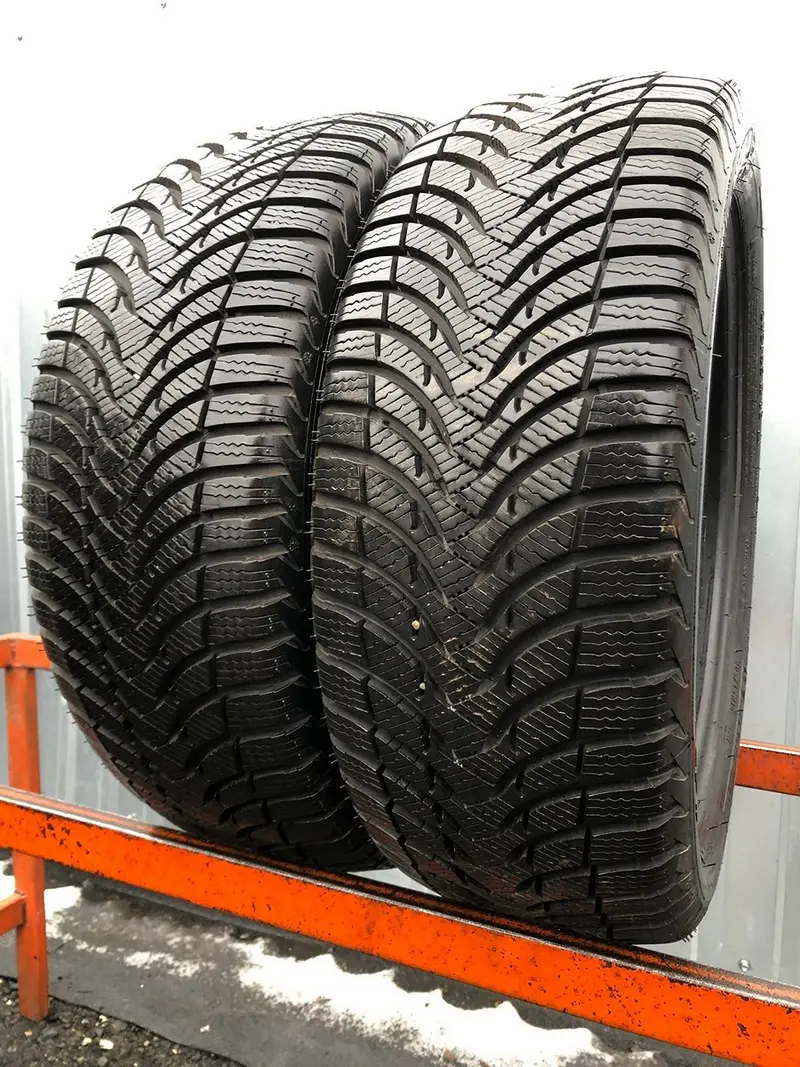Пара б/у шин 205/45 R16 Michelin Alpin A4