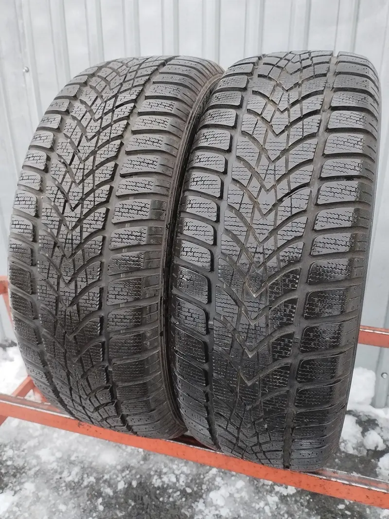 Пара б/у шин 205/55 R16 Dunlop SP Winter Sport 4D