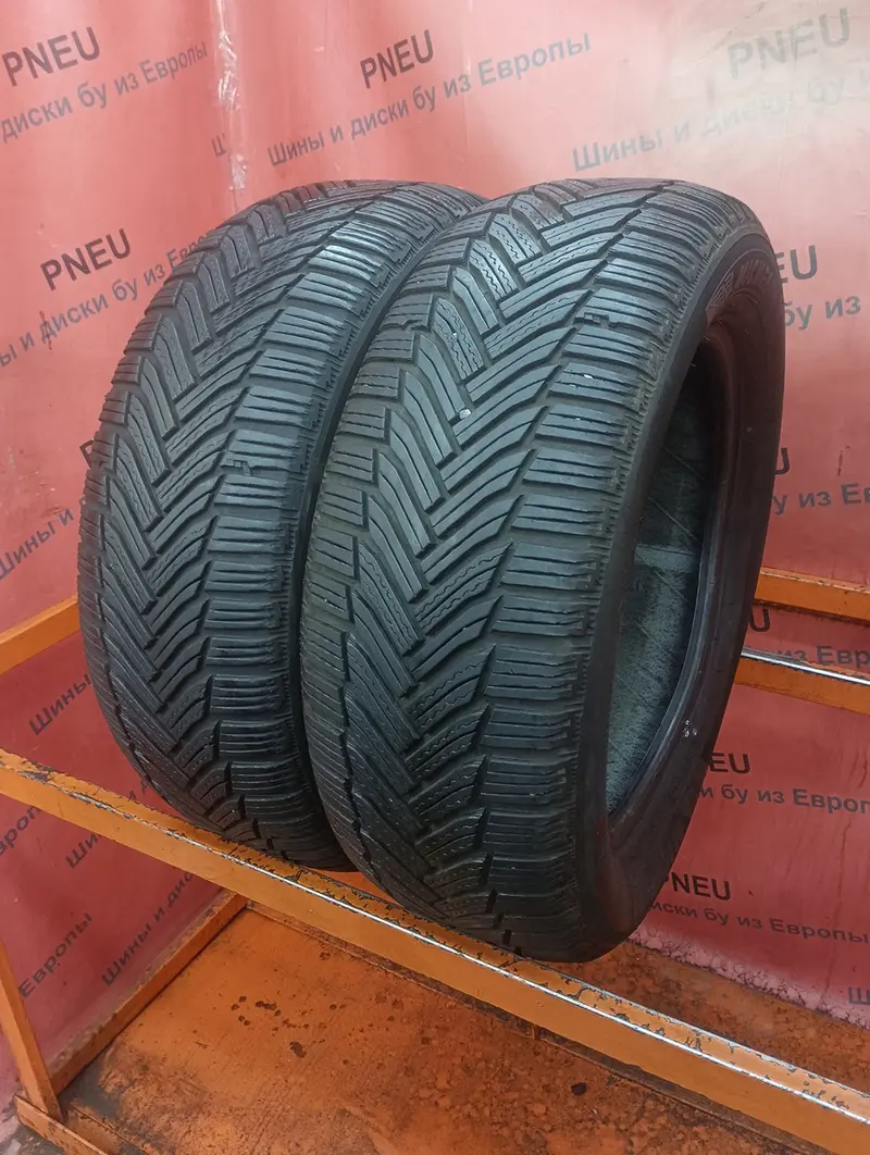 Пара б/у шин 205/55 R16 Michelin Alpin 6, фото 1