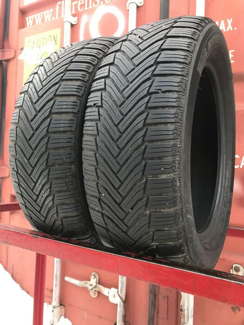 Пара б/у шин 205/55 R16 Michelin Alpin 6