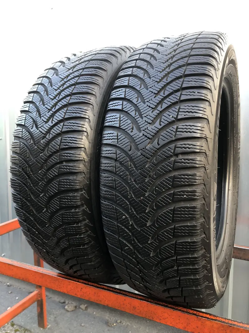 Пара б/у шин 205/55 R16 Michelin Alpin A4
