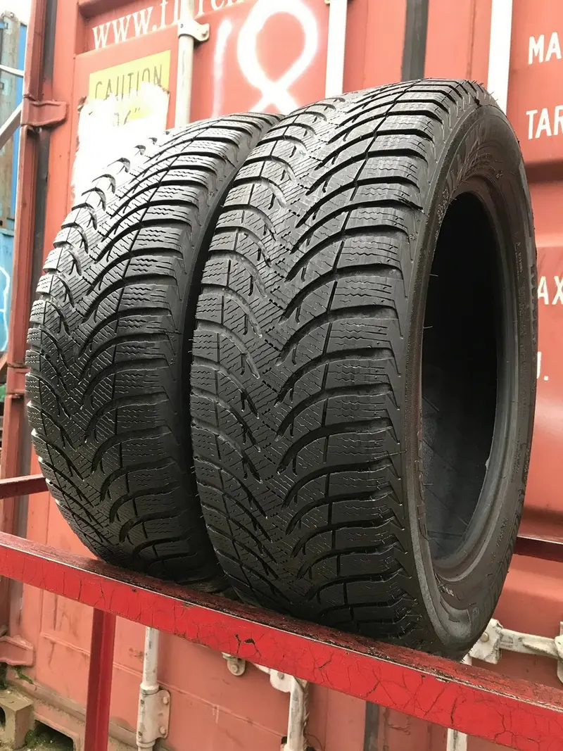 Пара б/у шин 205/55 R16 Michelin Alpin A4, фото 1
