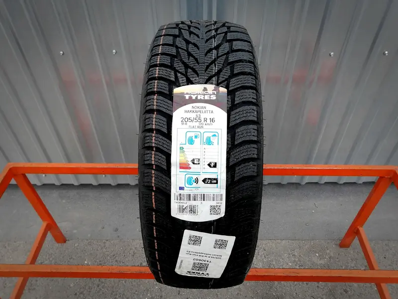 Новая шина 205/55 R16 Nokian Hakkapeliitta R3 RunFlat, фото 1