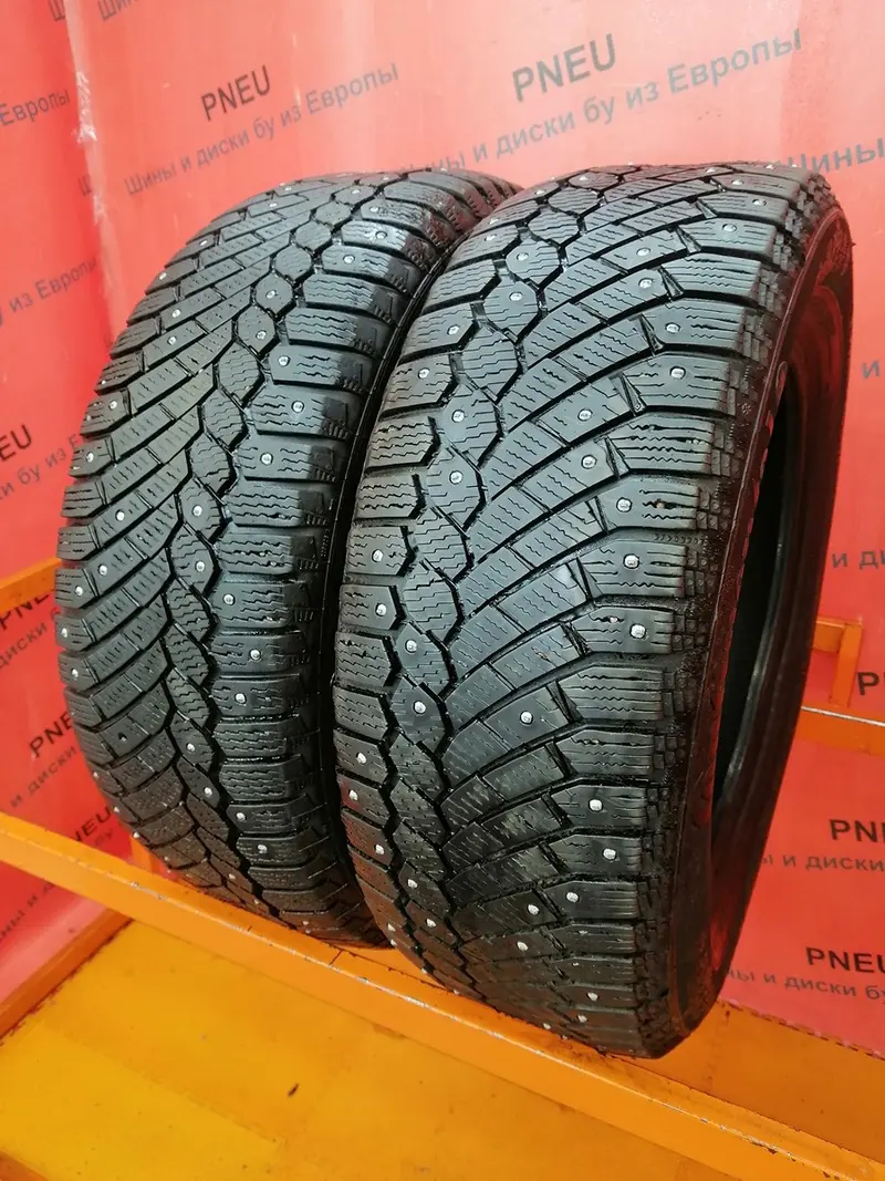Пара б/у шин 205/60 R16 Continental ContiIceContact