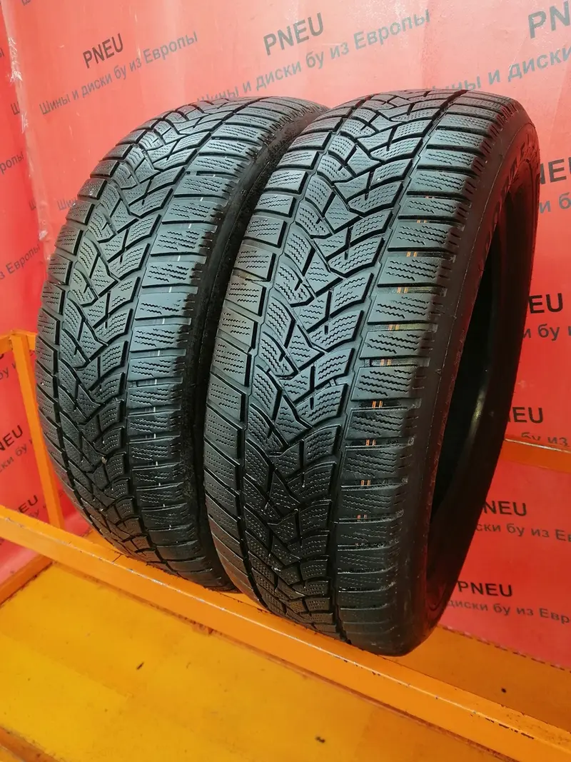 Пара б/у шин 205/60 R16 Dunlop Winter Sport 5