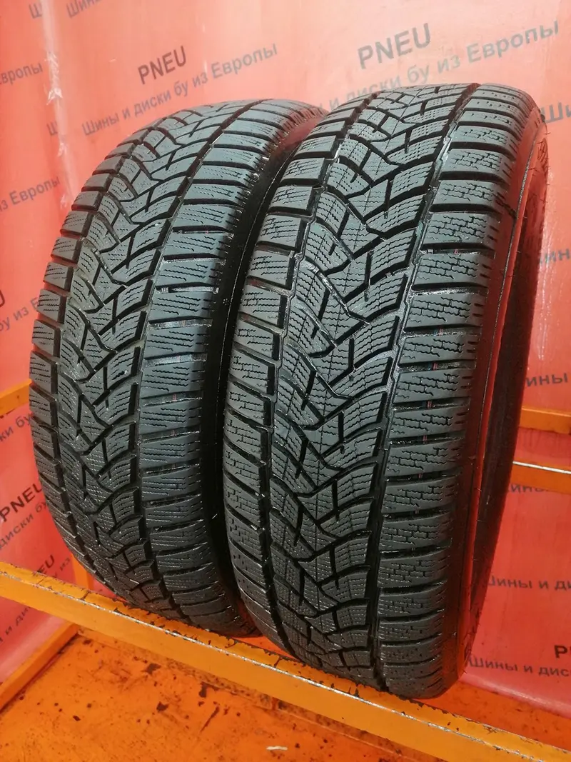 Пара б/у шин 205/60 R16 Dunlop Winter Sport 5