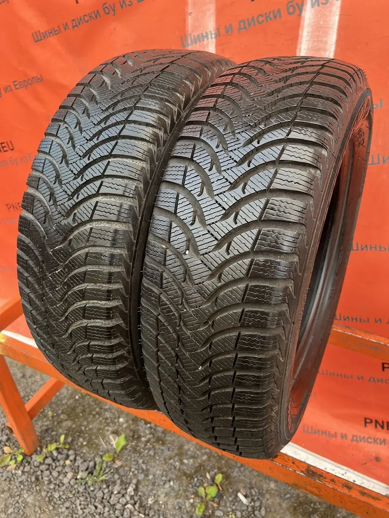 Пара б/у шин 205/60 R16 Michelin Alpin A4