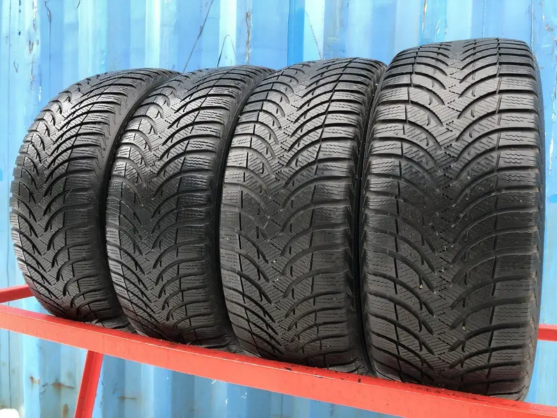 Комплект б/у шин 215/45 R17 Michelin Alpin A4, фото 1