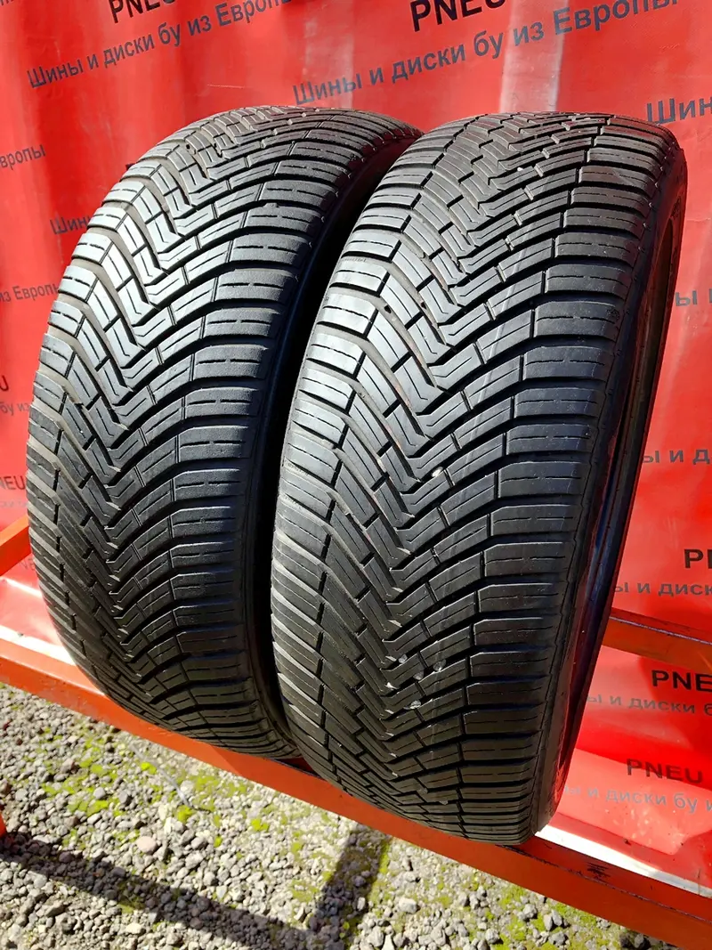 Пара б/у шин 215/50 R18 Continental AllSeasonContact