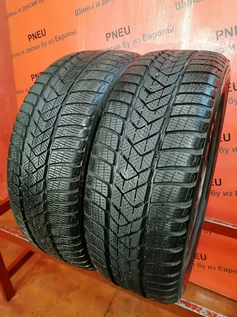 Пара б/у шин 215/50 R18 Pirelli Winter Sottozero 3