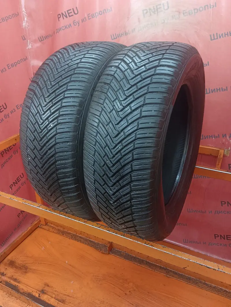 Пара б/у шин 215/55 R16 Continental AllSeasonContact