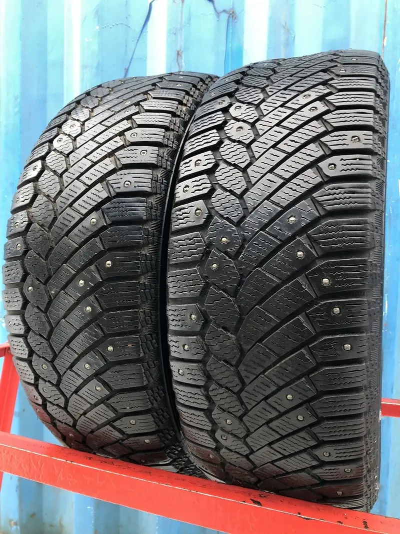 Пара б/у шин 215/55 R16 Continental ContiIceContact, фото 1
