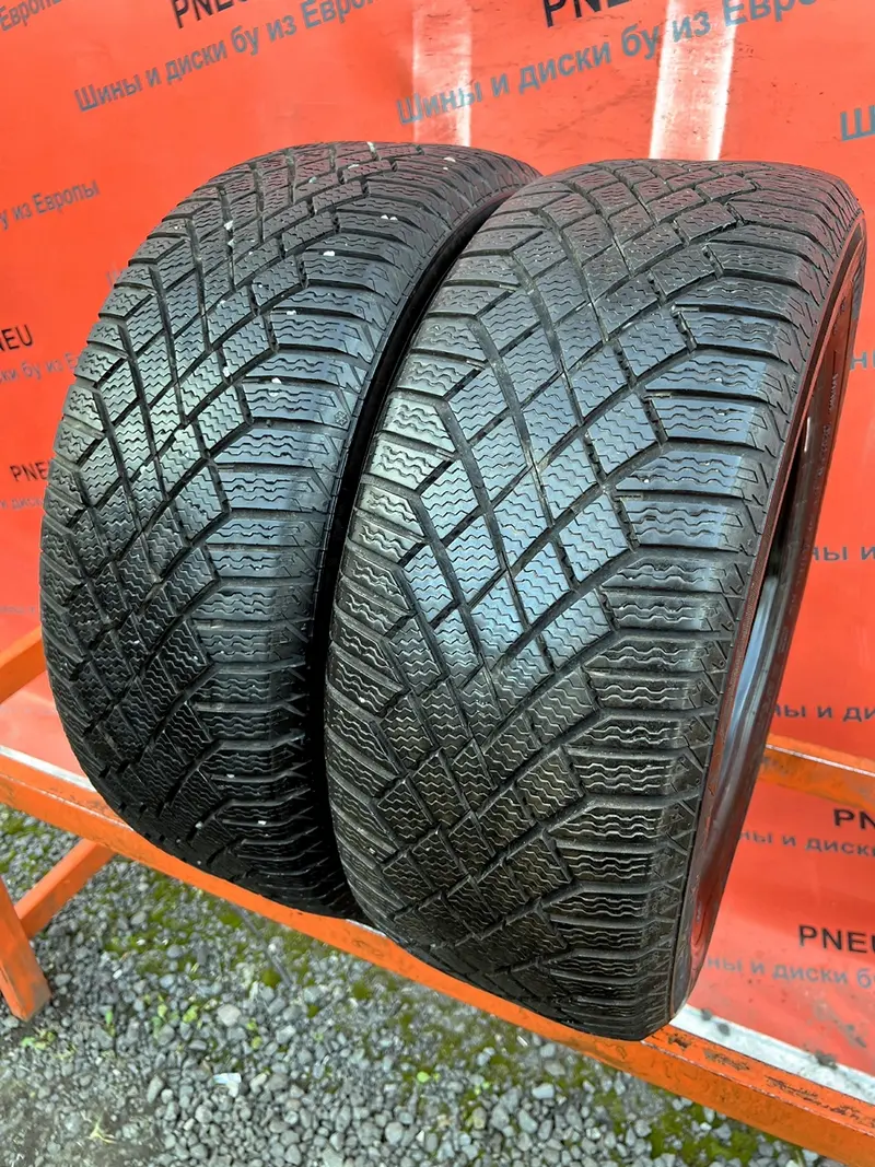 Пара б/у шин 215/55 R16 Continental ContiVikingContact 7