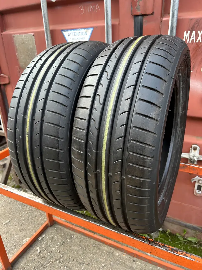 Пара б/у шин 215/55 R16 Dunlop SP Sport BluResponse
