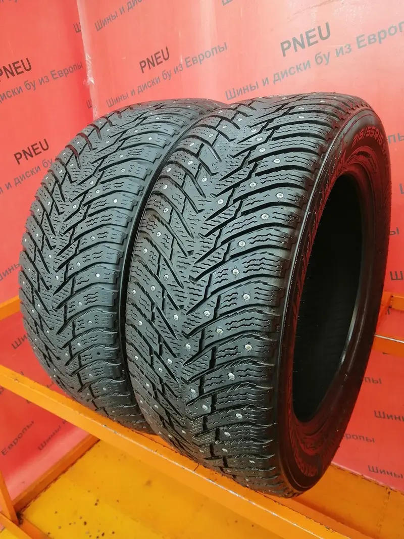 Пара б/у шин 215/55 R16 Nokian Hakkapeliitta 8