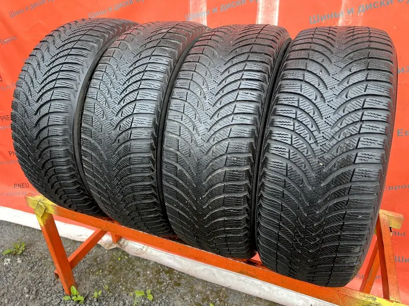 Комплект б/у шин 215/55 R17 Michelin Alpin A4