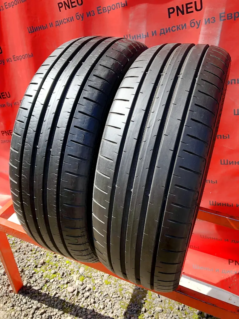 Пара б/у шин 215/55 R18 Goodyear EfficientGrip Performance ElectricDrive, фото 1