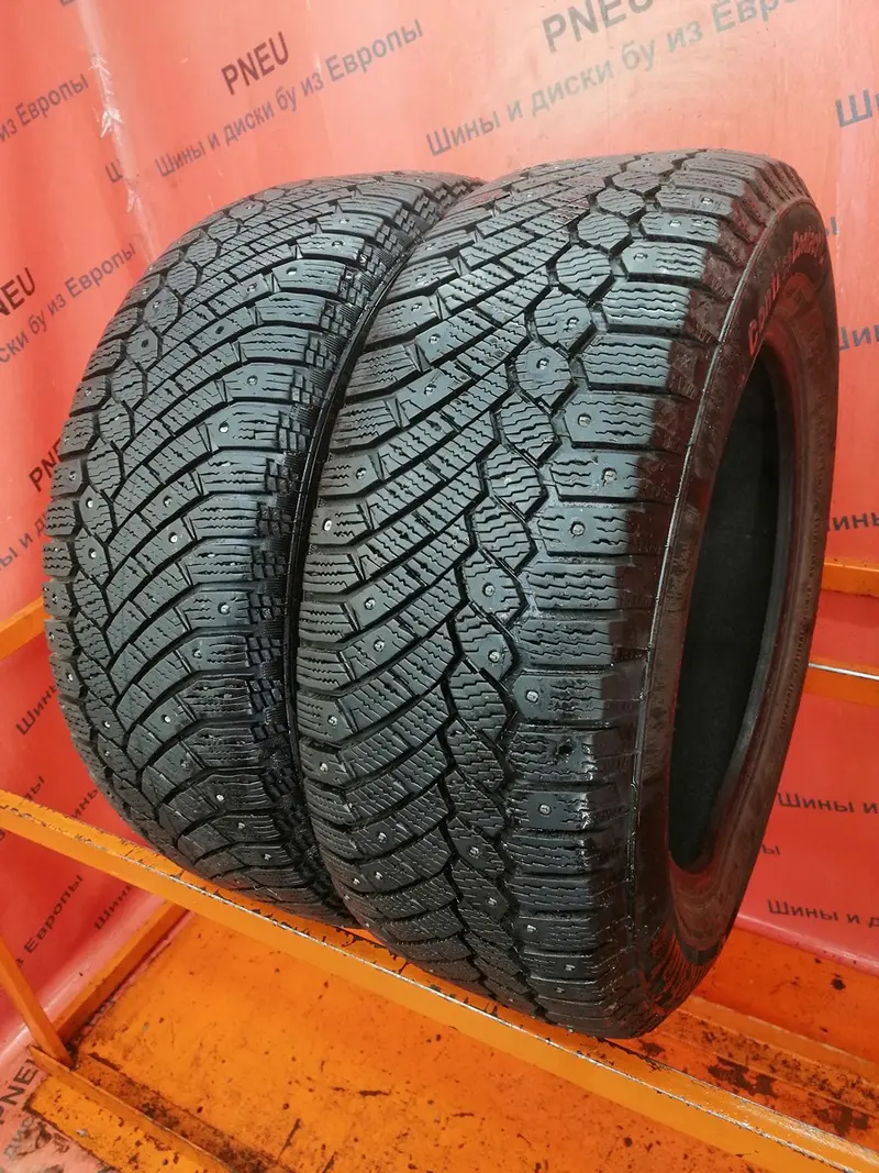 Пара б/у шин 215/60 R16 Continental ContiIceContact