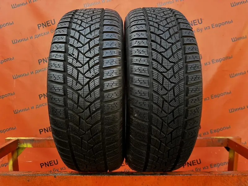 Пара б/у шин 215/60 R16 Dunlop Winter Sport 5