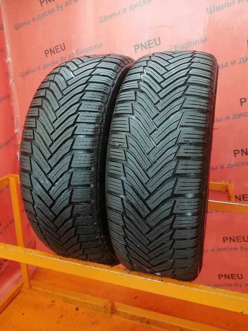 Пара б/у шин 215/60 R16 Michelin Alpin 6