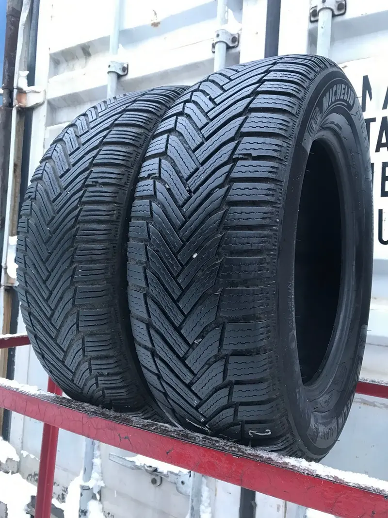 Пара б/у шин 215/60 R16 Michelin Alpin 6, фото 1