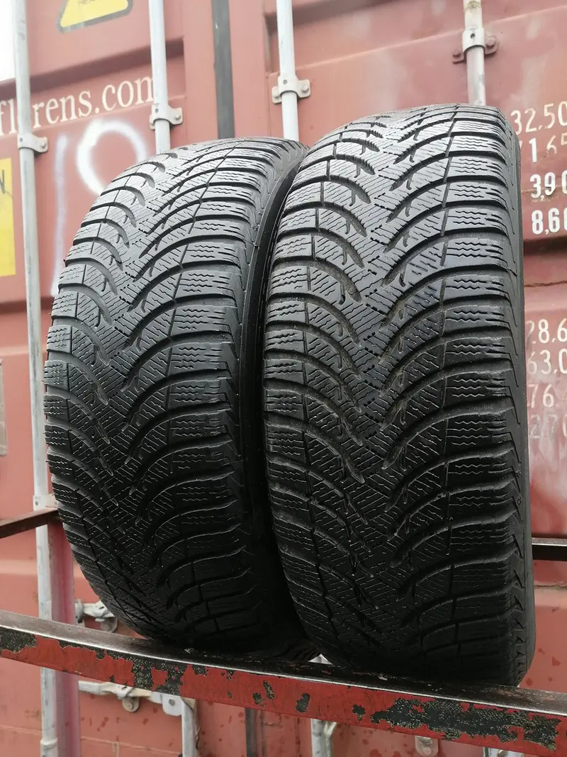 Пара б/у шин 215/60 R16 Michelin Alpin A4, фото 1