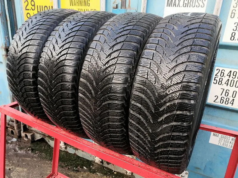 Комплект б/у шин 215/60 R16 Michelin Alpin A4, фото 1