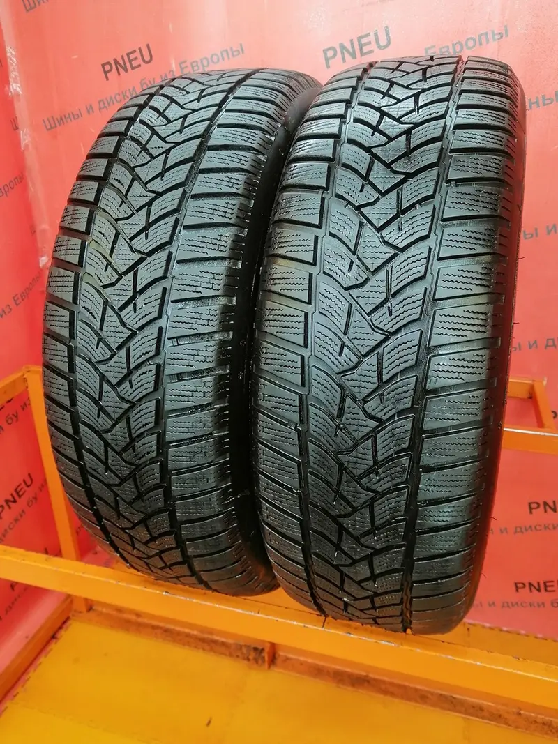 Пара б/у шин 215/65 R16 Dunlop Winter Sport 5