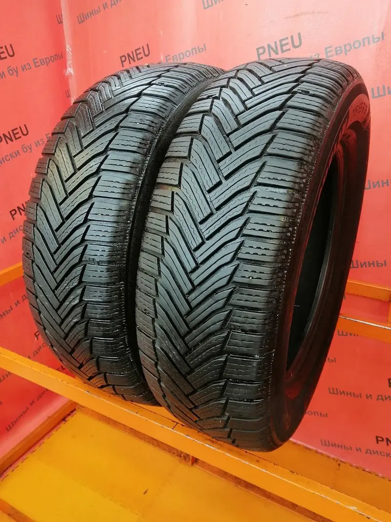 Пара б/у шин 215/65 R16 Michelin Alpin 6