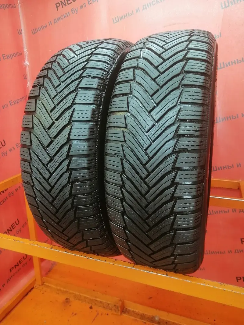 Пара б/у шин 215/65 R16 Michelin Alpin 6