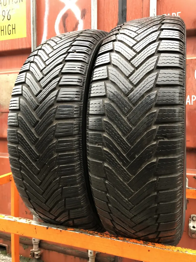 Пара б/у шин 215/65 R16 Michelin Alpin 6, фото 1