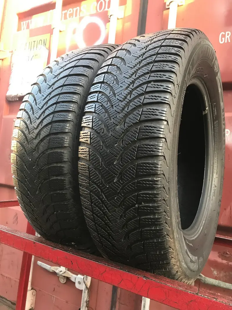 Пара б/у шин 215/65 R16 Michelin Alpin A4, фото 1