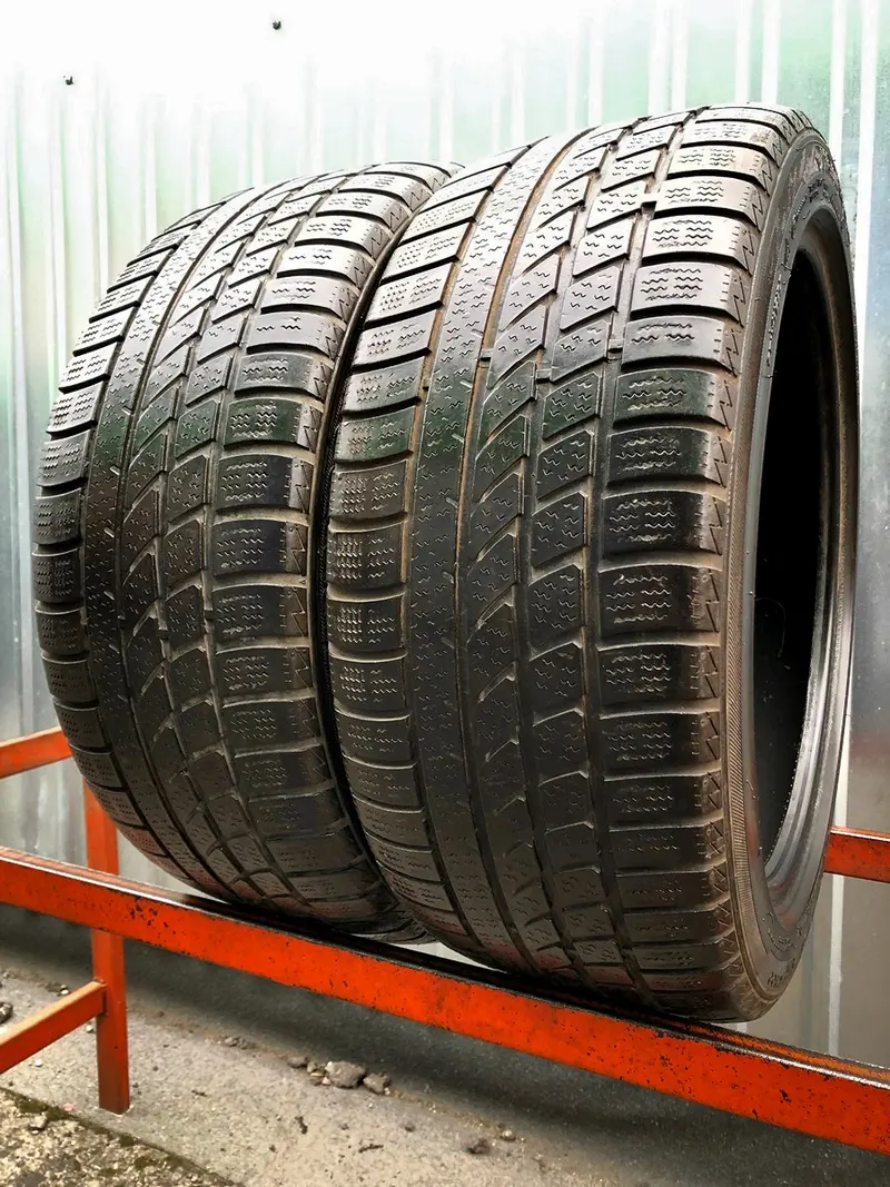 Пара б/у шин 225/45 R17 Hankook Ice Bear W300 RunFlat, фото 1