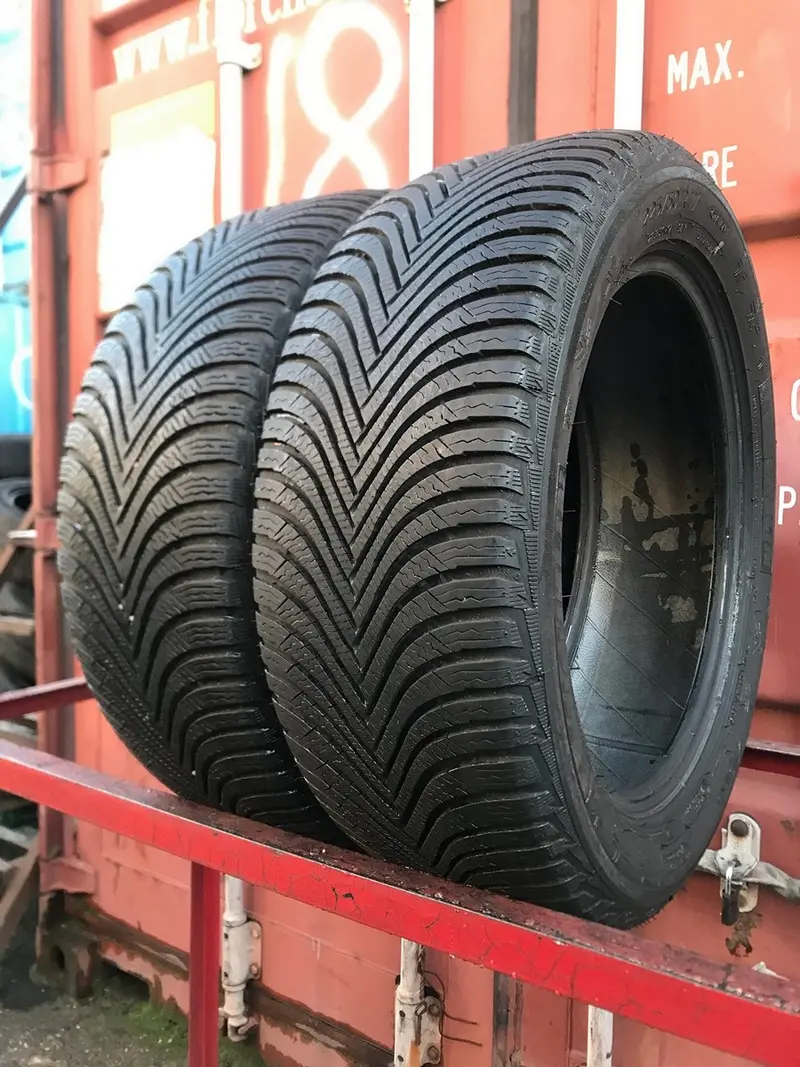 Пара б/у шин 225/50 R17 Michelin Alpin 5