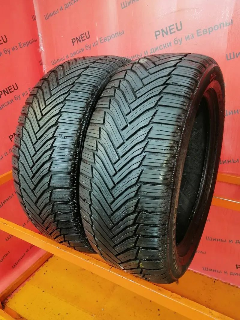 Пара б/у шин 225/50 R17 Michelin Alpin 6